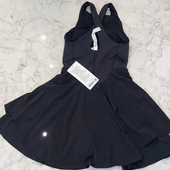 NWT Lululemon Court Crush Dress Size 2 Black Exercise Dress - Picture 5 of 10
